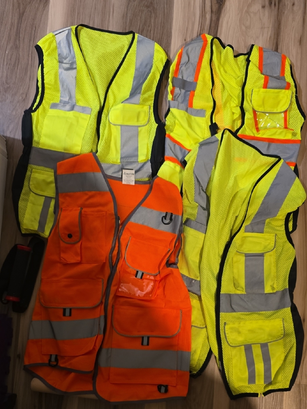 High-Visibility Safety Vest Bundle - Yellow & Orange